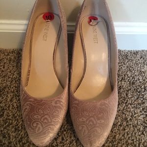 NINE WEST Blush Block Heels